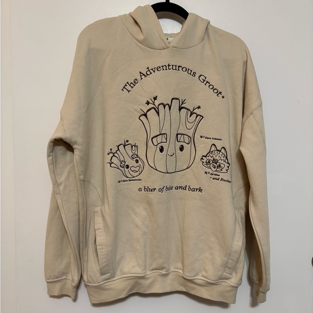 Marvel Beige Groot Graphic Sweater